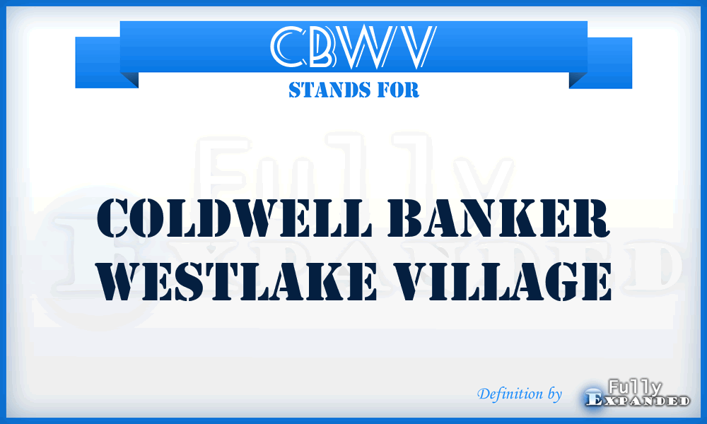 CBWV - Coldwell Banker Westlake Village