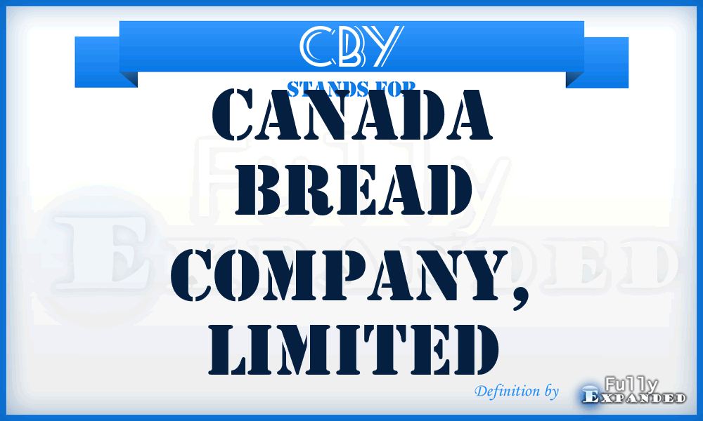 CBY - Canada Bread Company, Limited