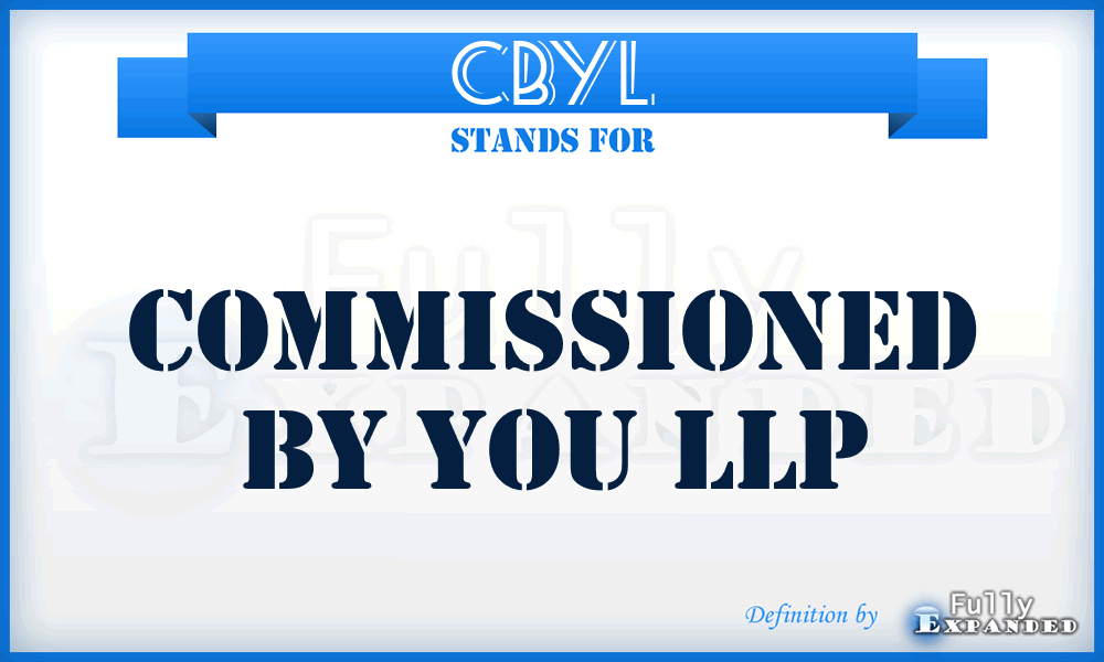 CBYL - Commissioned By You LLP