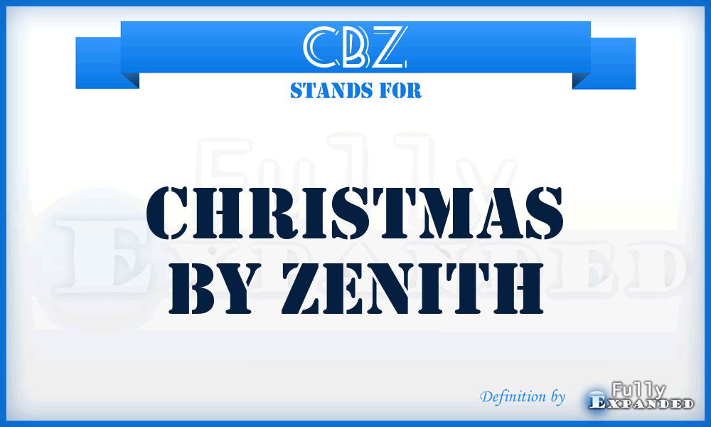 CBZ - Christmas By Zenith