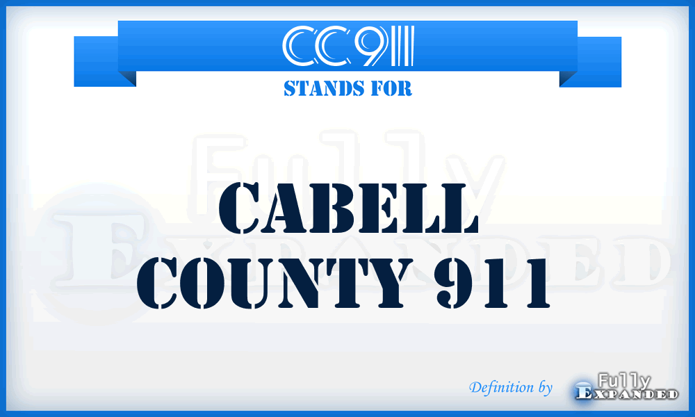 CC911 - Cabell County 911