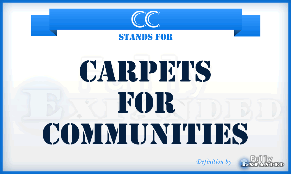 CC - Carpets for Communities