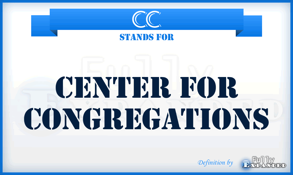 CC - Center for Congregations