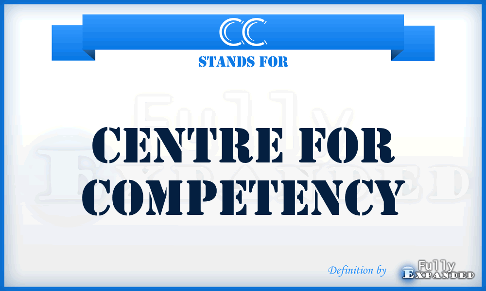 CC - Centre For Competency