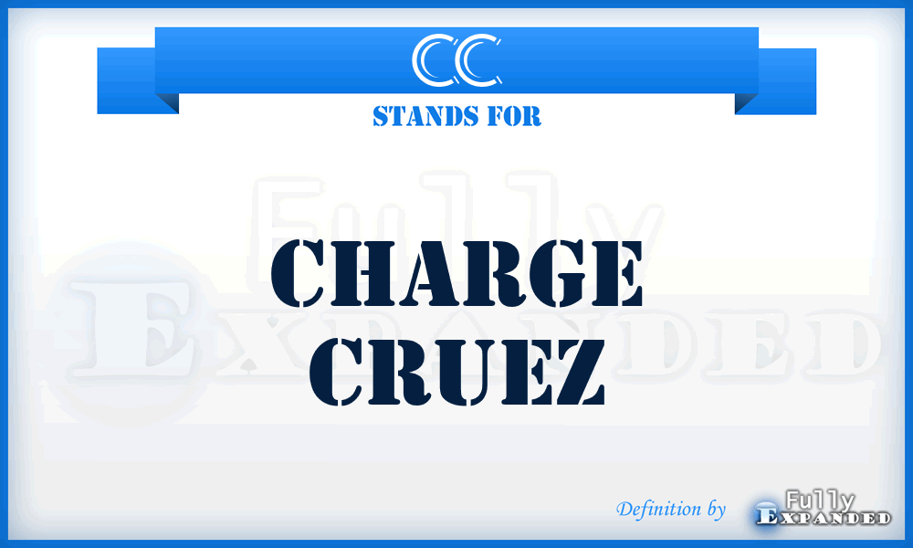 CC - Charge Cruez