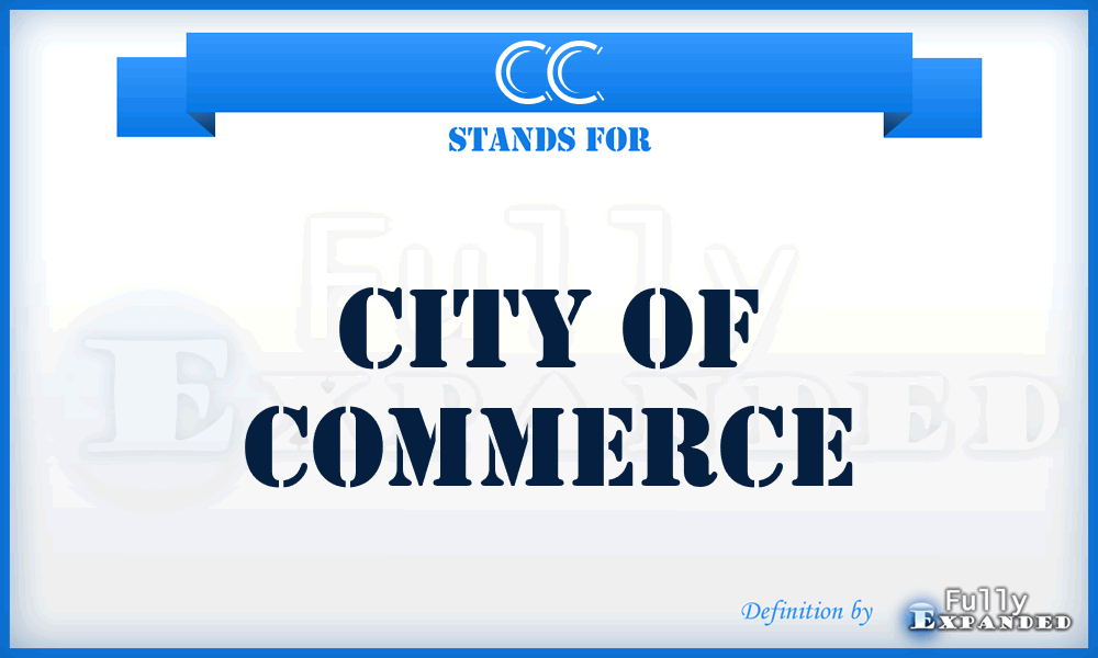 CC - City of Commerce