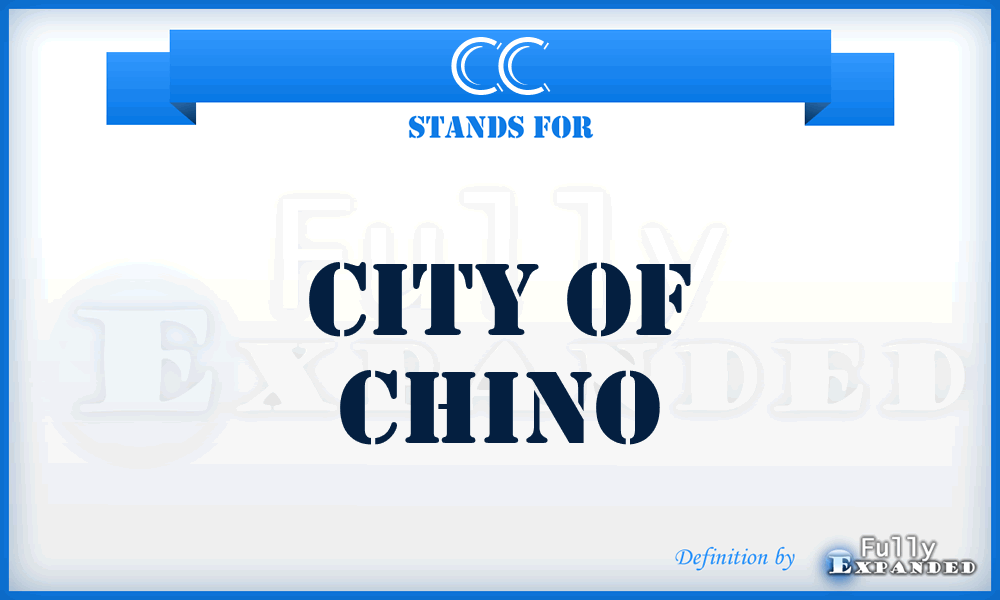 CC - City of Chino