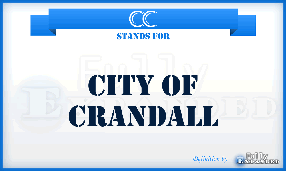 CC - City of Crandall