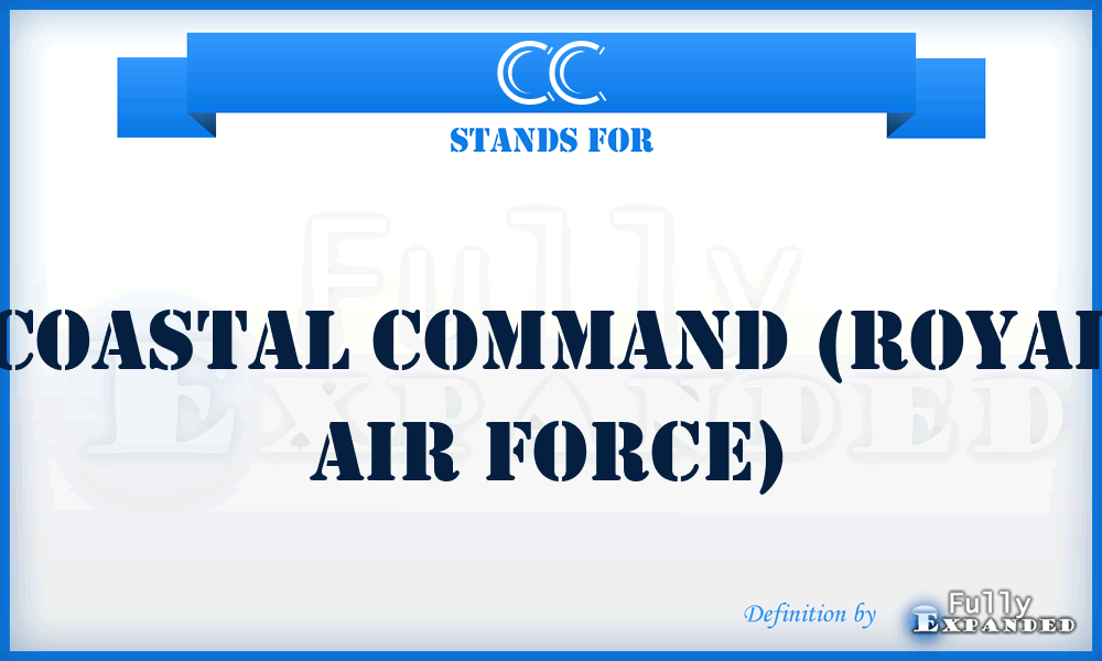 CC - Coastal Command (Royal Air Force)