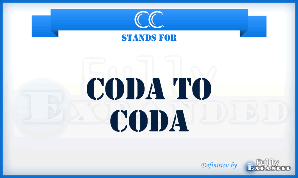 CC - Coda to Coda