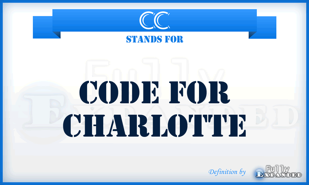 CC - Code for Charlotte