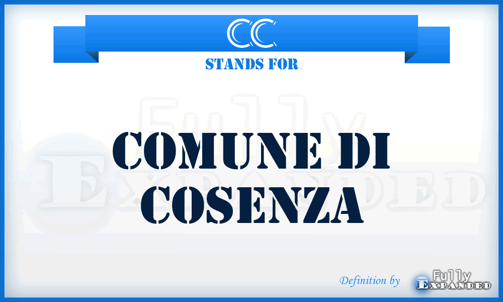 CC - Comune di Cosenza