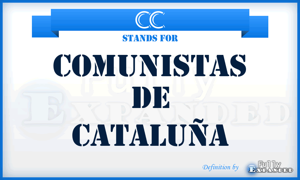 CC - Comunistas de Cataluña