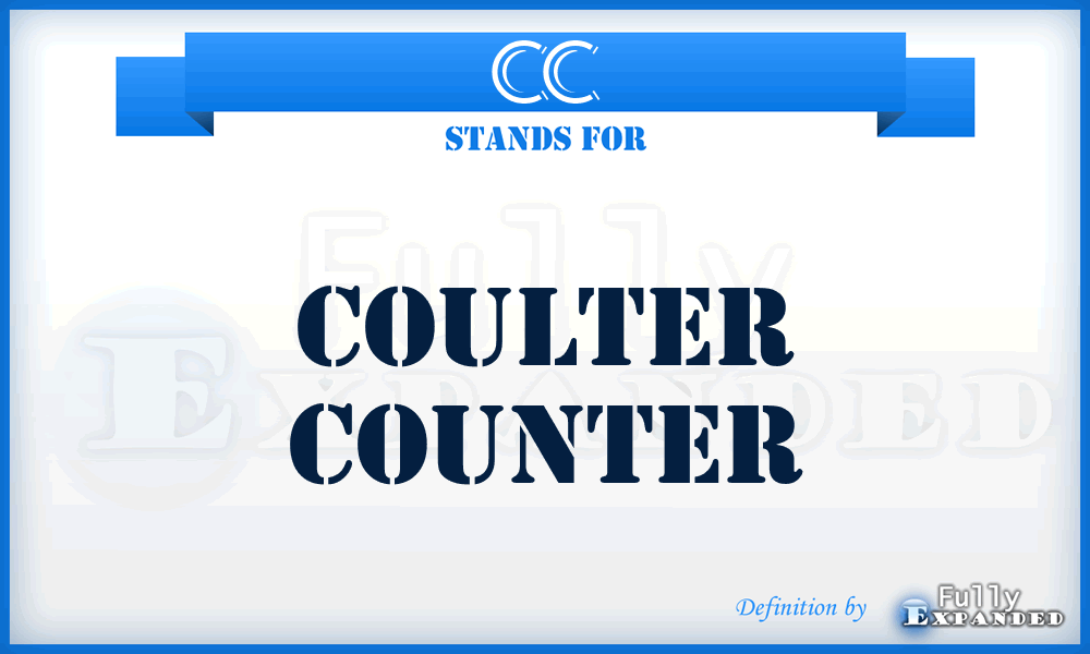 CC - Coulter Counter