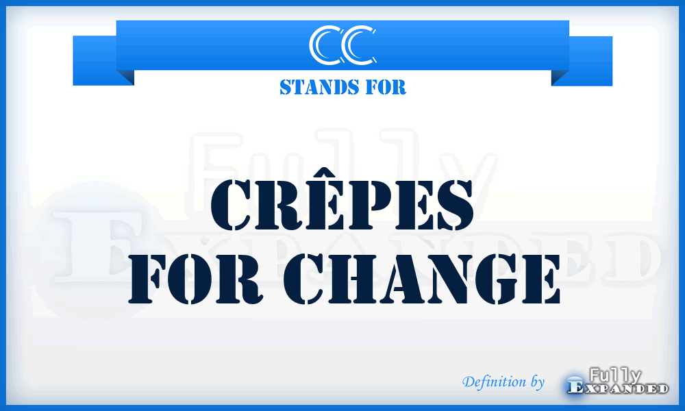 CC - Crêpes for Change