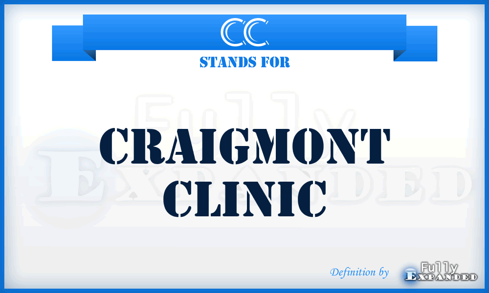 CC - Craigmont Clinic