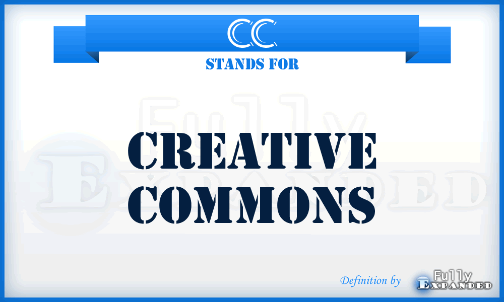 CC - Creative Commons