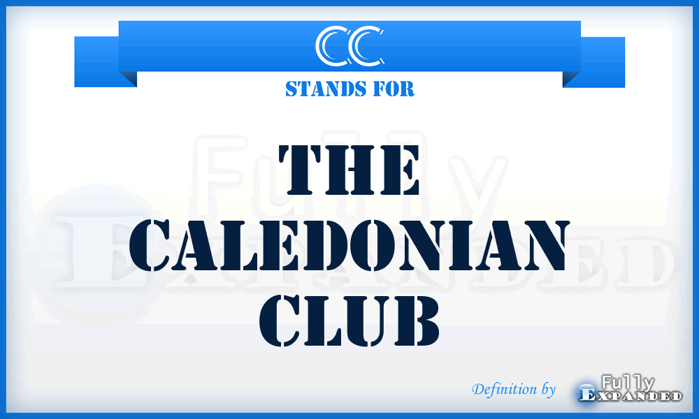 CC - The Caledonian Club