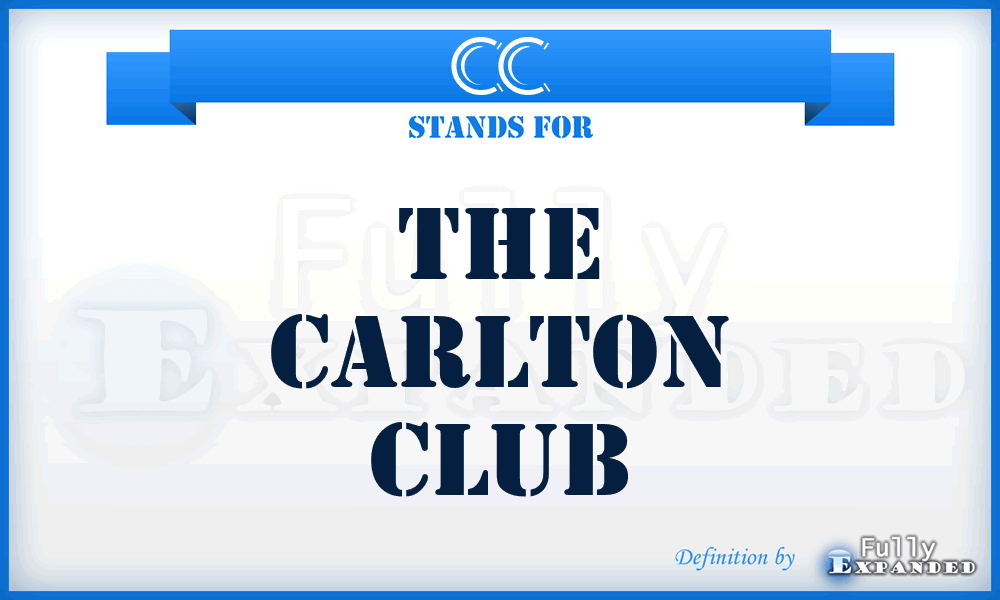 CC - The Carlton Club