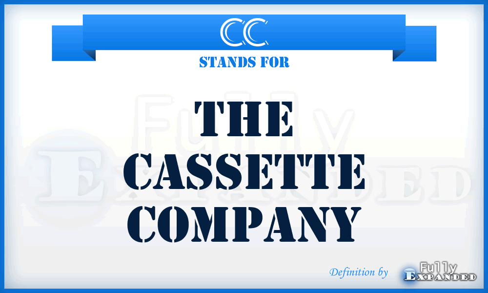 CC - The Cassette Company