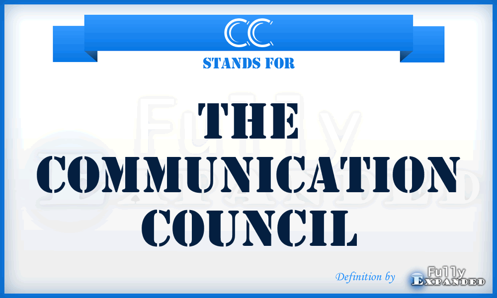 CC - The Communication Council