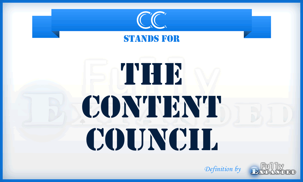 CC - The Content Council