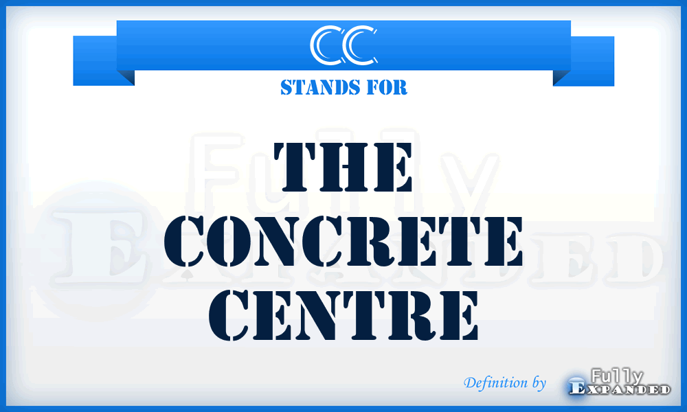 CC - The Concrete Centre