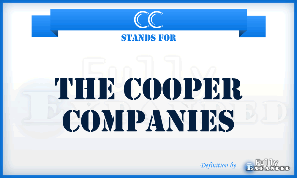 CC - The Cooper Companies