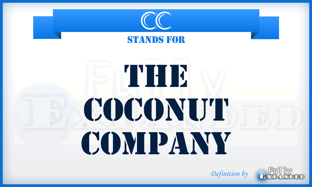 CC - The Coconut Company