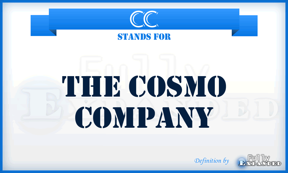 CC - The Cosmo Company