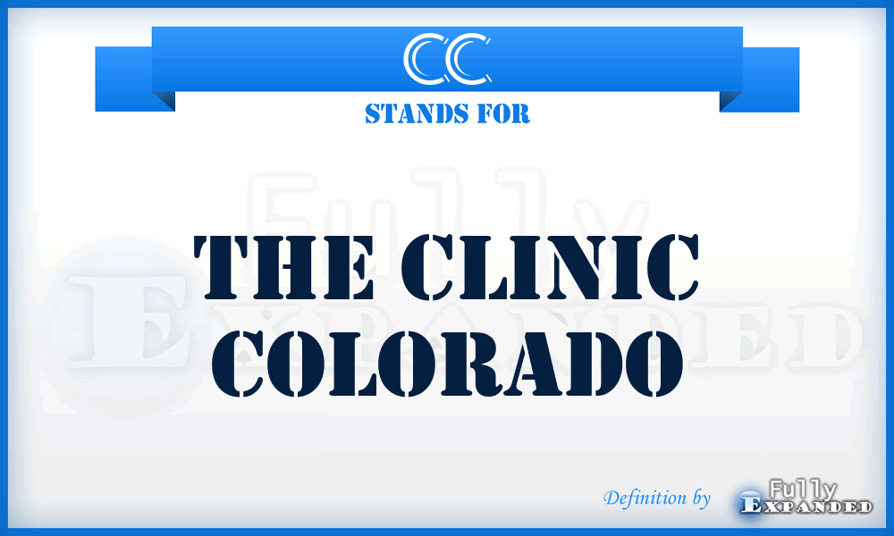 CC - The Clinic Colorado
