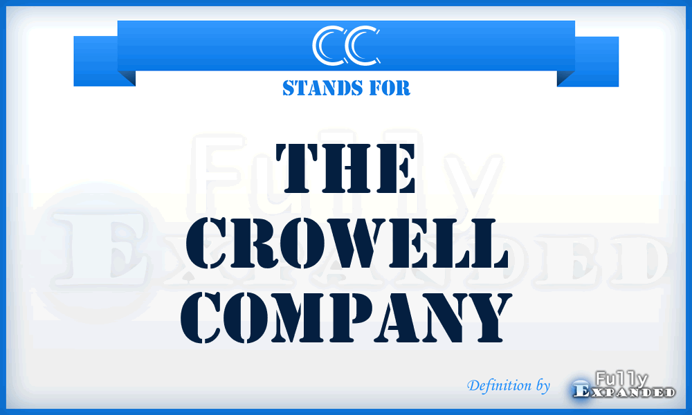 CC - The Crowell Company