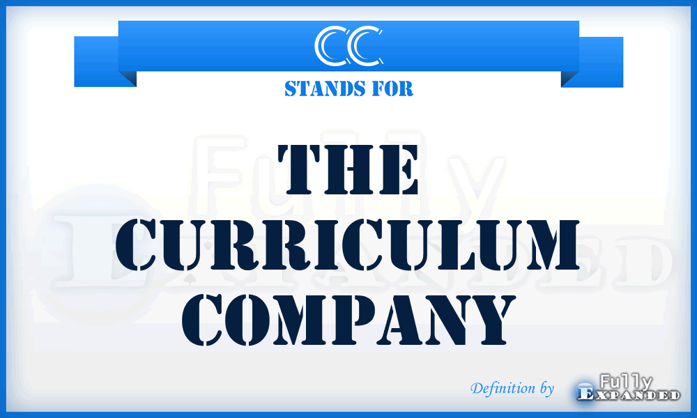 CC - The Curriculum Company