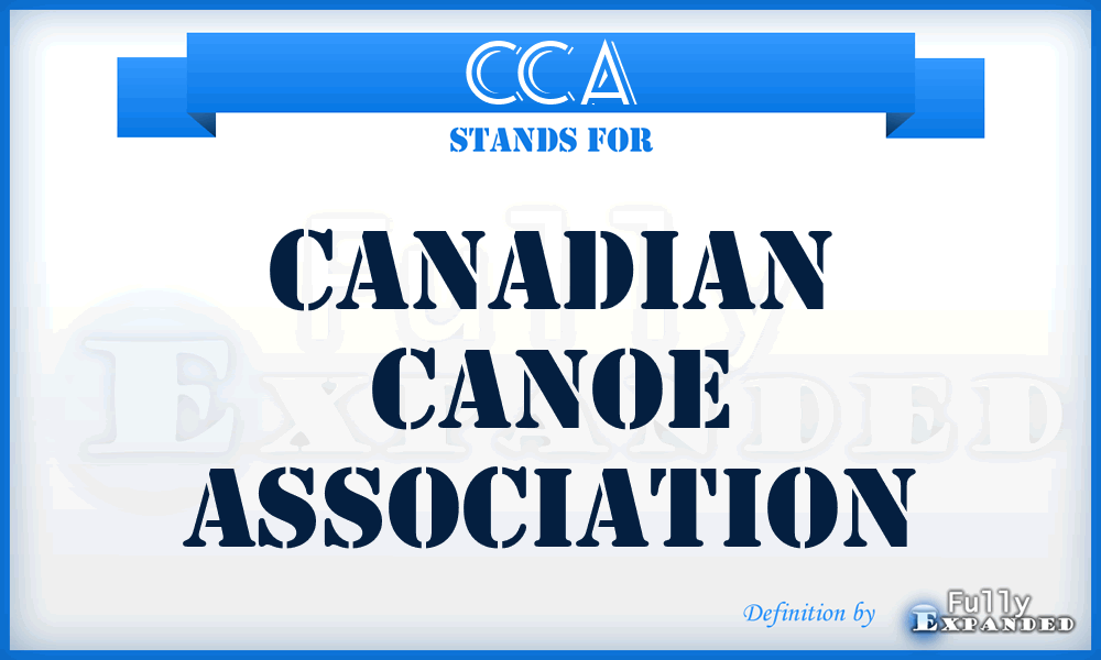 CCA - Canadian Canoe Association