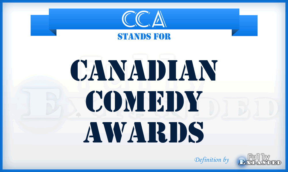 CCA - Canadian Comedy Awards