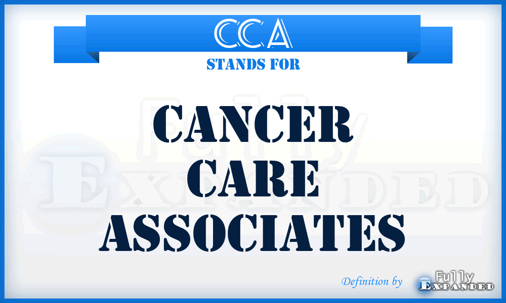 CCA - Cancer Care Associates
