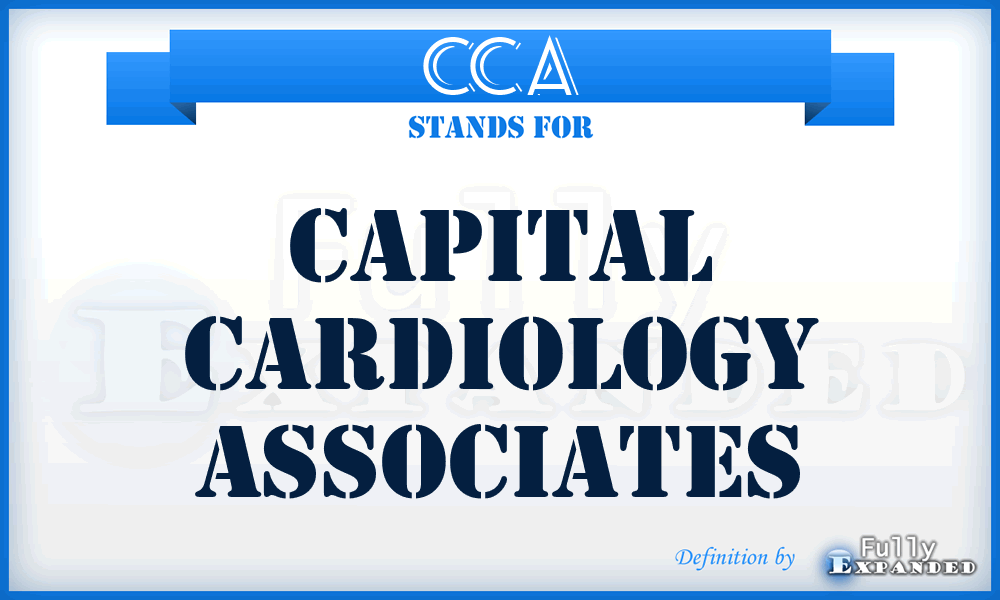 CCA - Capital Cardiology Associates