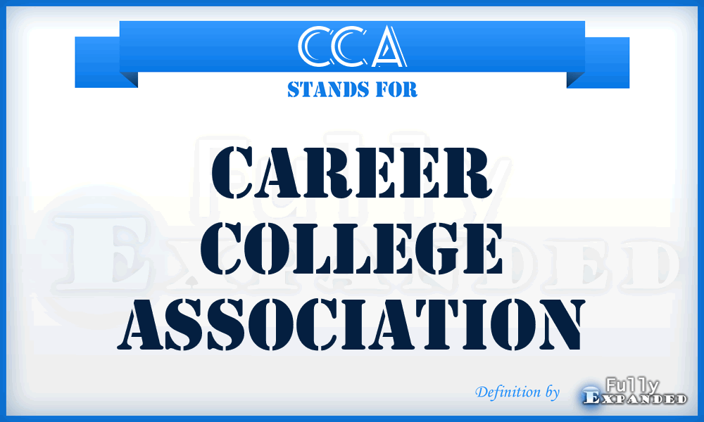 CCA - Career College Association