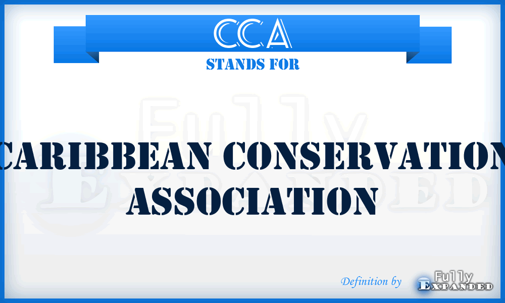 CCA - Caribbean Conservation Association