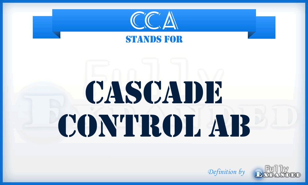CCA - Cascade Control Ab