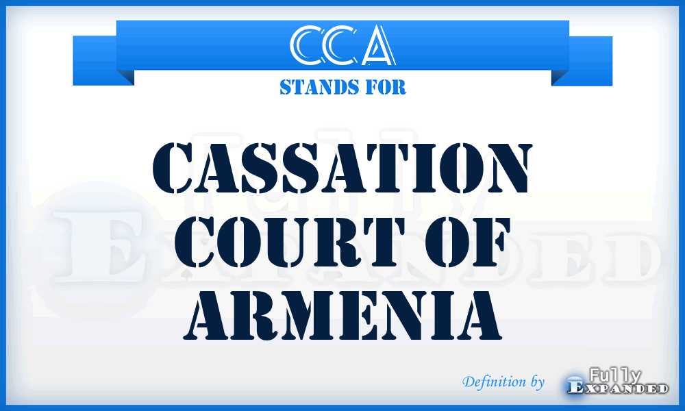 CCA - Cassation Court of Armenia