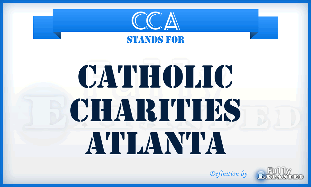 CCA - Catholic Charities Atlanta