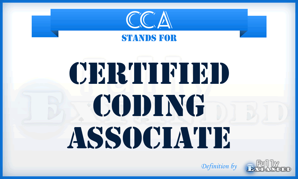 CCA - Certified Coding Associate