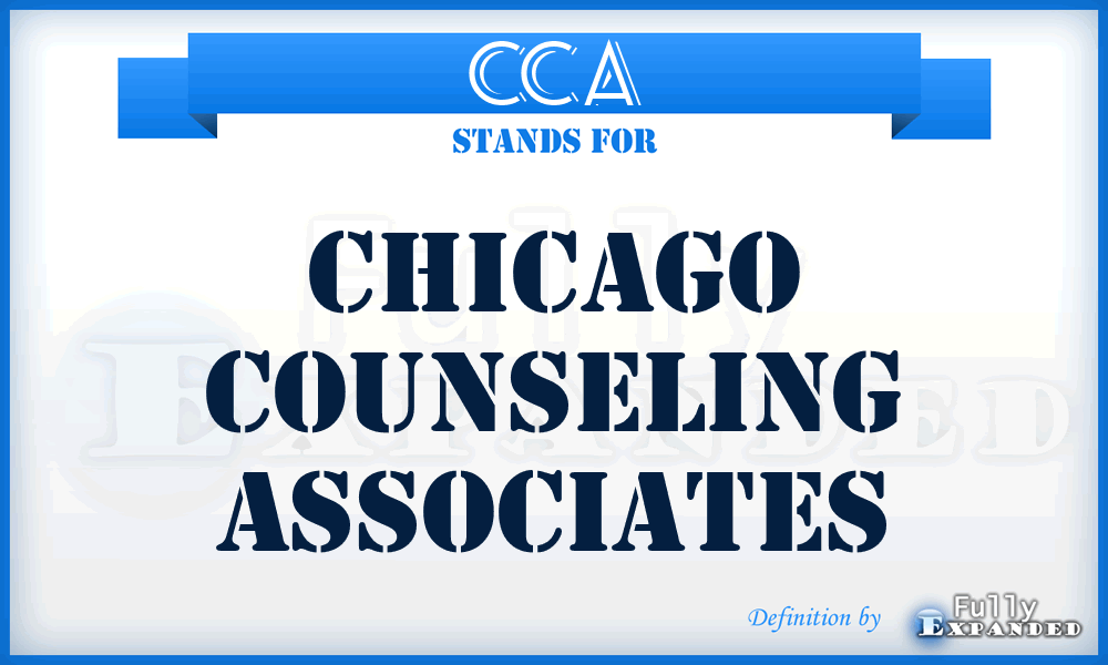 CCA - Chicago Counseling Associates