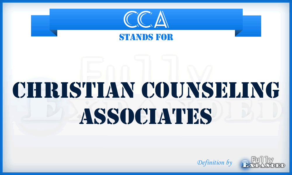 CCA - Christian Counseling Associates