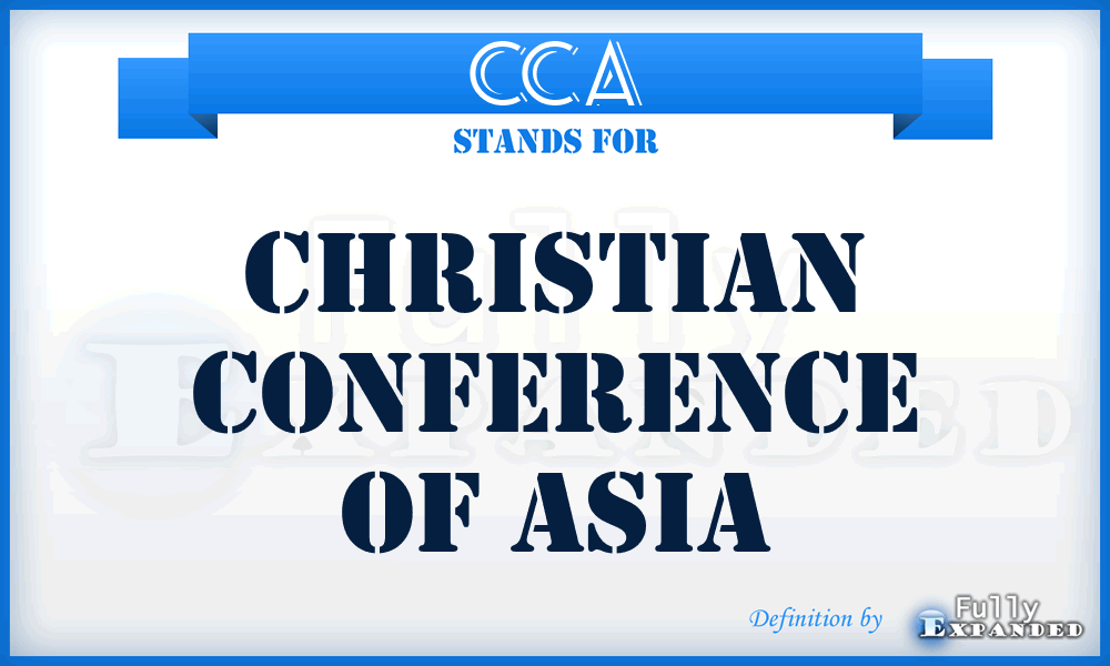CCA - Christian Conference of Asia