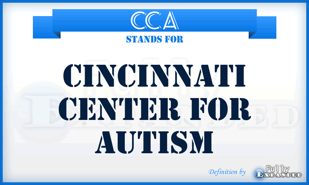 CCA - Cincinnati Center for Autism