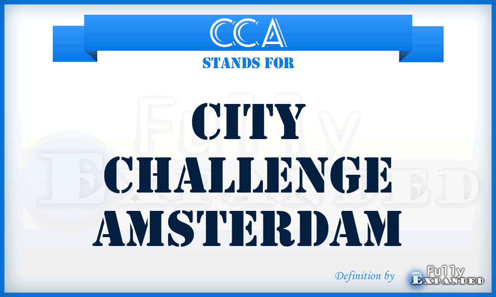 CCA - City Challenge Amsterdam