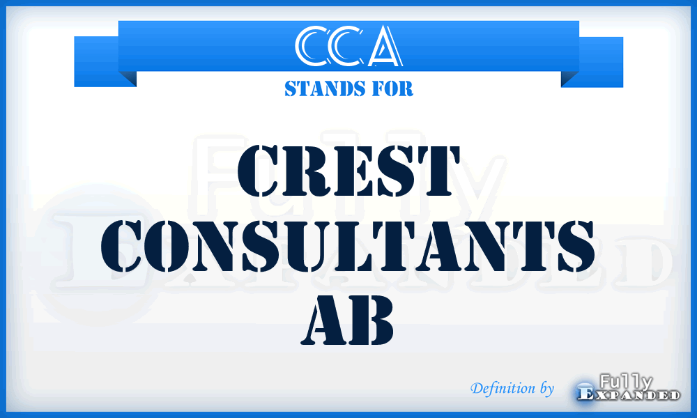 CCA - Crest Consultants Ab