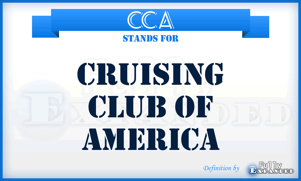 CCA - Cruising Club of America